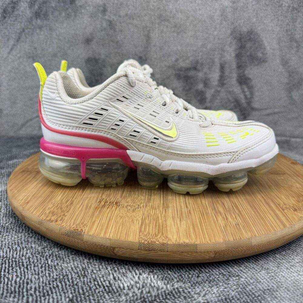 Nike Air VaporMax 360 Shoes Womens Size 6 White Pink Volt Running CQ4538-001